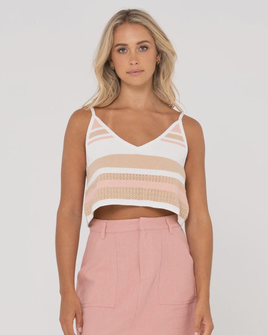 Sandbar Knitted Crop Top | RUSTY | Beachin Surf