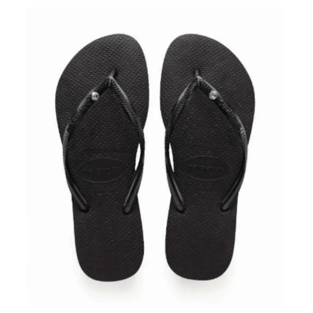 Slim Swarovski Crystal Thongs - Beachin Surf