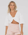 Somewhere Twisted Reversible Top - Beachin Surf